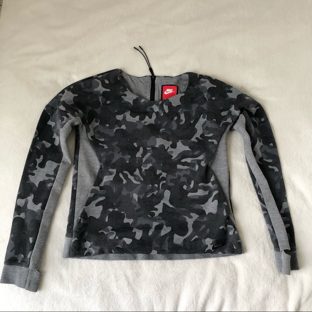 Nike camo sweater